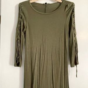 Olive green Express dress